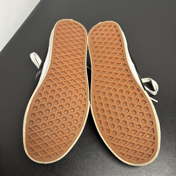 Vans Low Top Black Skater Shoes Men's  6.5 Women's 8 Lace Up Off The Wall - Picture 7 of 8